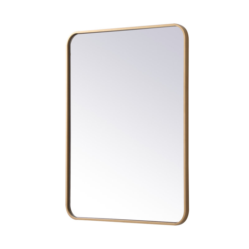 Miroir mural Sabine, 32 po x 24 po, Laiton