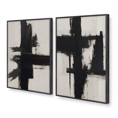 Contrast in Silence Set of 2 Prints in a Frame