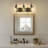 3 - Light Vintage Vanity Light Clear Glass Diamond Shade, Oil Rubbed Bronze-663143505-663143507-663143506