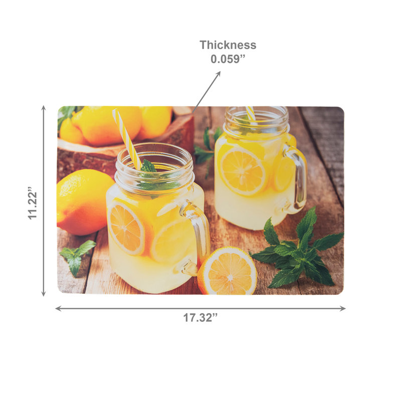 Napperon en plastique rafraîchissant limonade - ensemble de 12