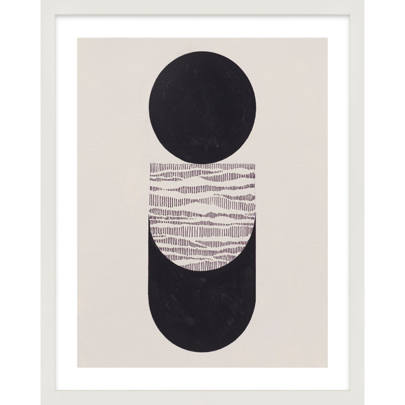 Peripheries 1 Painting by Lee Lessem, White Framed, 30" W x 38" H
