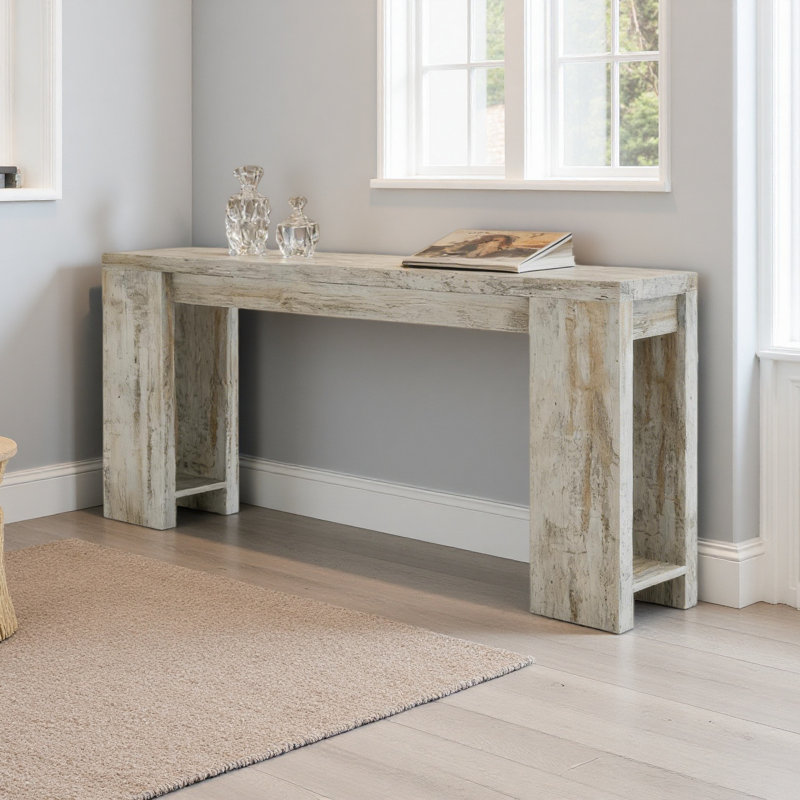 Table d'entrée en bois, console, canapé