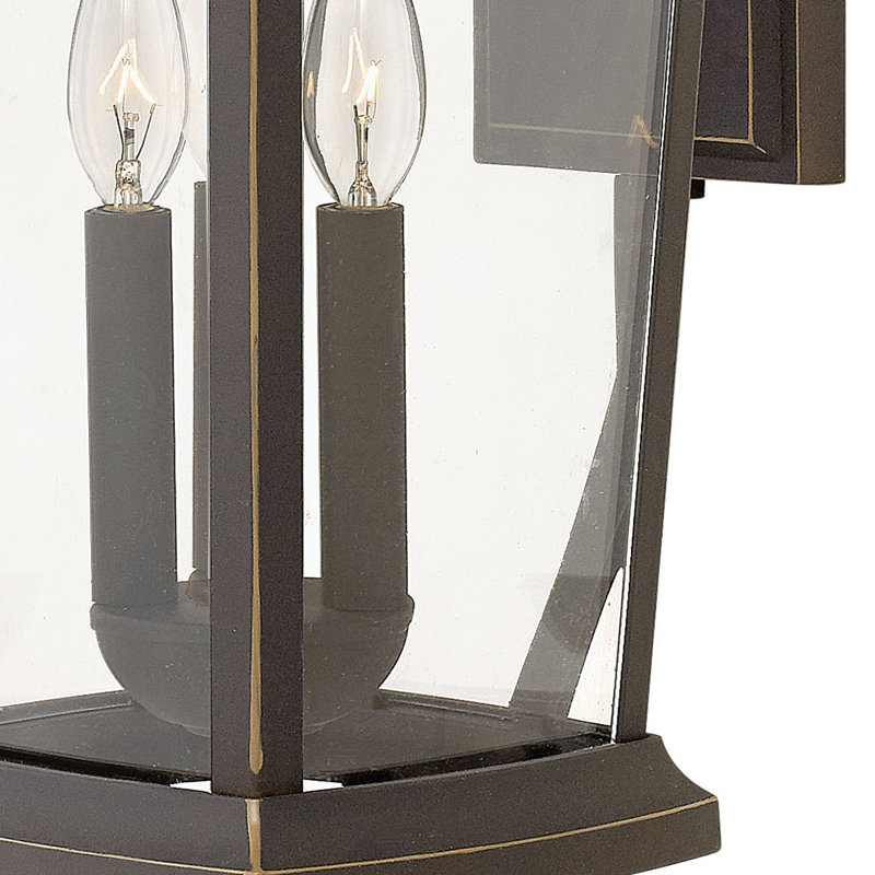 Bromley Oil Rubbed Bronze 3 - Bulb Outdoor Wall Lantern