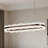 35 Inch Modern Rectangle Led Chandelier