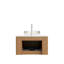 Ensemble de meuble-lavabo courbé et rayé 24 po avec tiroir Annora-131075895-123537012