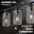 5-Light Bathroom Light Fixtures, Black Modern Vanity Lights Over Mirror With Clear Glass Shade, Bathroom Wall Lamp For Mirror Kitchen Hallway Cabinet Porch Reading Room-1273148681-1273148682