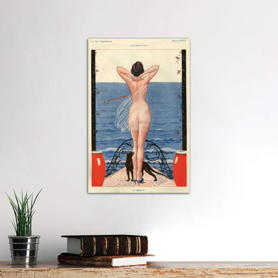 1925 La Vie Parisienne Magazine Plate - Wrapped Canvas Print