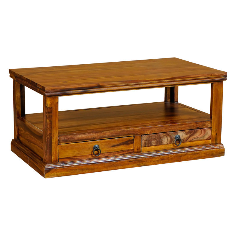 Erickson Solid Wood Enclosed Coffee Table with Storage