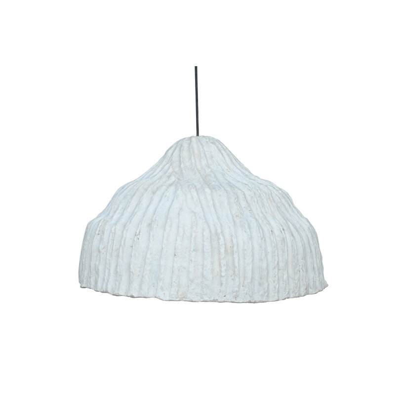 Structure de papier mâché pendentif lumière seulement 22,5 po de diamètre