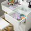 4 Drawer LED Mirror White Dressing Table & Stool Set
