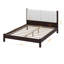 Lit plateforme avec tête de lit tapissier en similicuir, base de lit en bois minimaliste moderne avec support à lattes-134158521-134158523