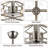 Bacalar 36" Steel Cubic Industrial Ceiling Fan with Remote Control
