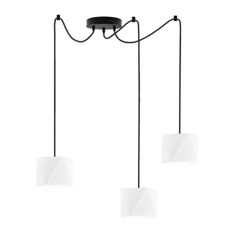 Carnevale 3 - Light Cluster Pendant, White, Black