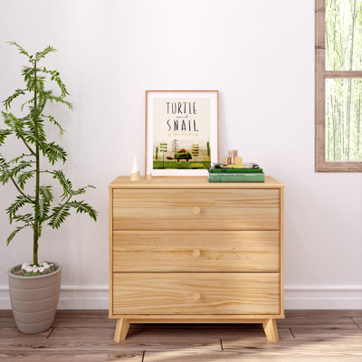Adrundhati 3 Drawer Solid Wood Dresser