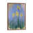 Toile avec cadre en bois brun classique