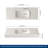 48'' Wall Mounted Bathroom Sink Solid Surface Bathroom Vessel Sink