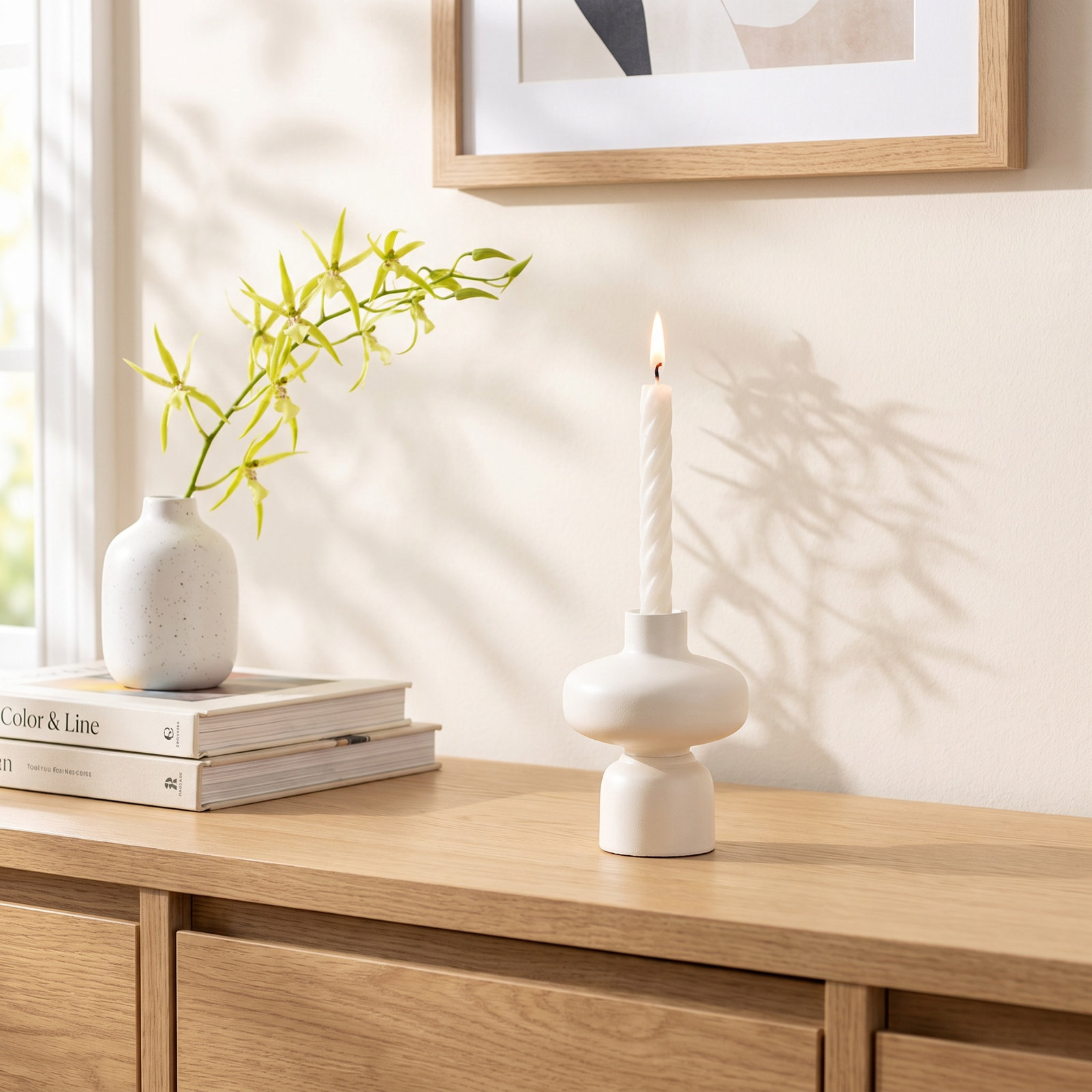 Paulding Iron Pillar Candle Holder