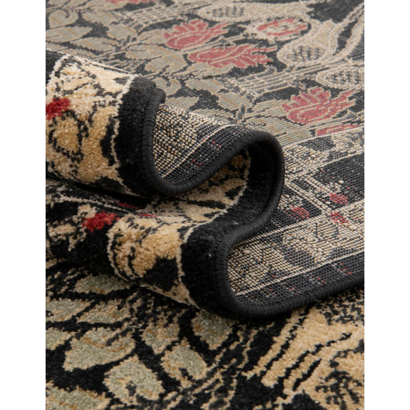 Tapis noir Moore, Rond 13 pi 1 po
