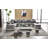 Barlitt 142" Wide Microfiber/Microsuede Reversible Modular Sectional with Ottoman
