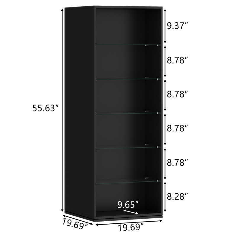 Arnetta Bookcase, Black