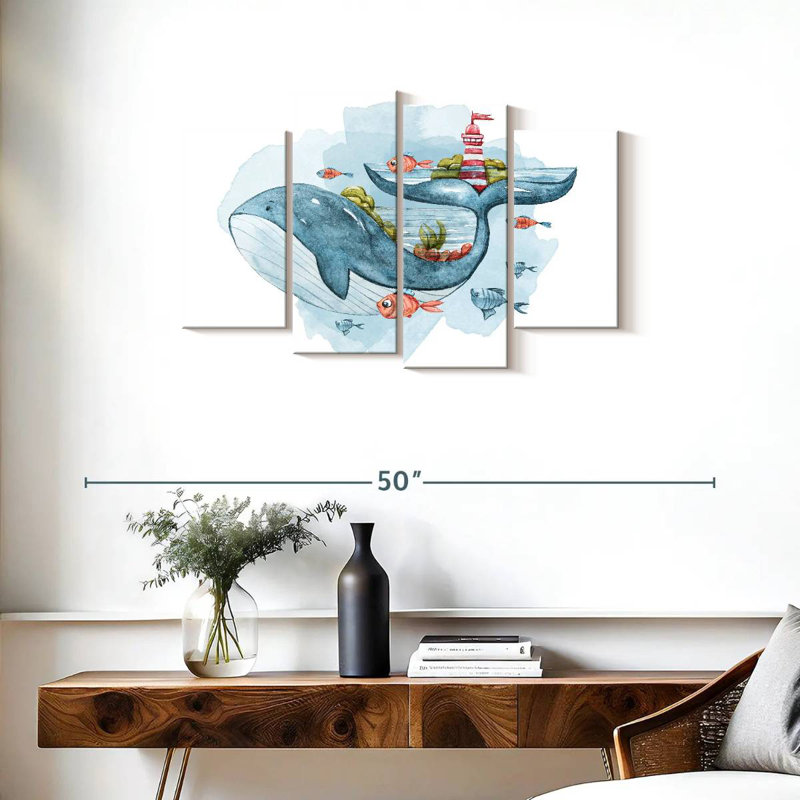 Ashelle Nautical Nursery, 22" H x 36" W