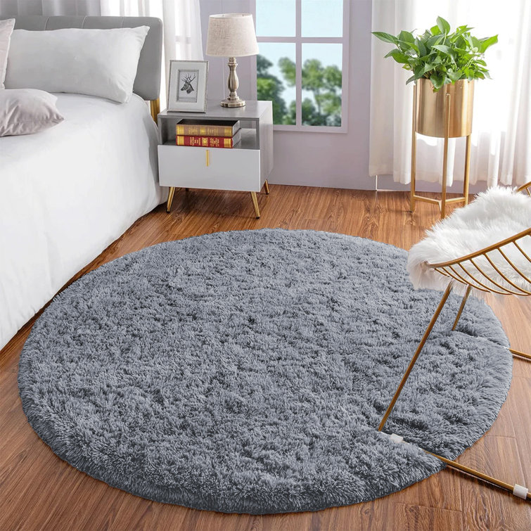 Allesia Standard Shag 120cm X 120cm Area Rug