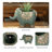 Stoneware Planter with Embossed Detailing and Sheep-Shaped Design