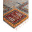 Tapis noué à la main de conception unique Tribal - brun, 8 pi 2 po x 9 pi 9 po
