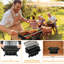 Barbecue portatif en fonte Gymax 16 po
