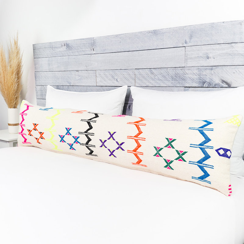 Zinat Embroidered Wool Pillow Cover