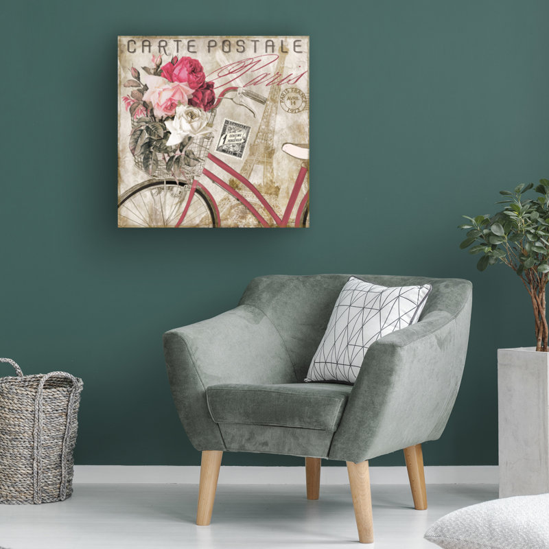 Art sur toile «Bachelor Sasha Postale Paris I», H 18 po x l 18 po