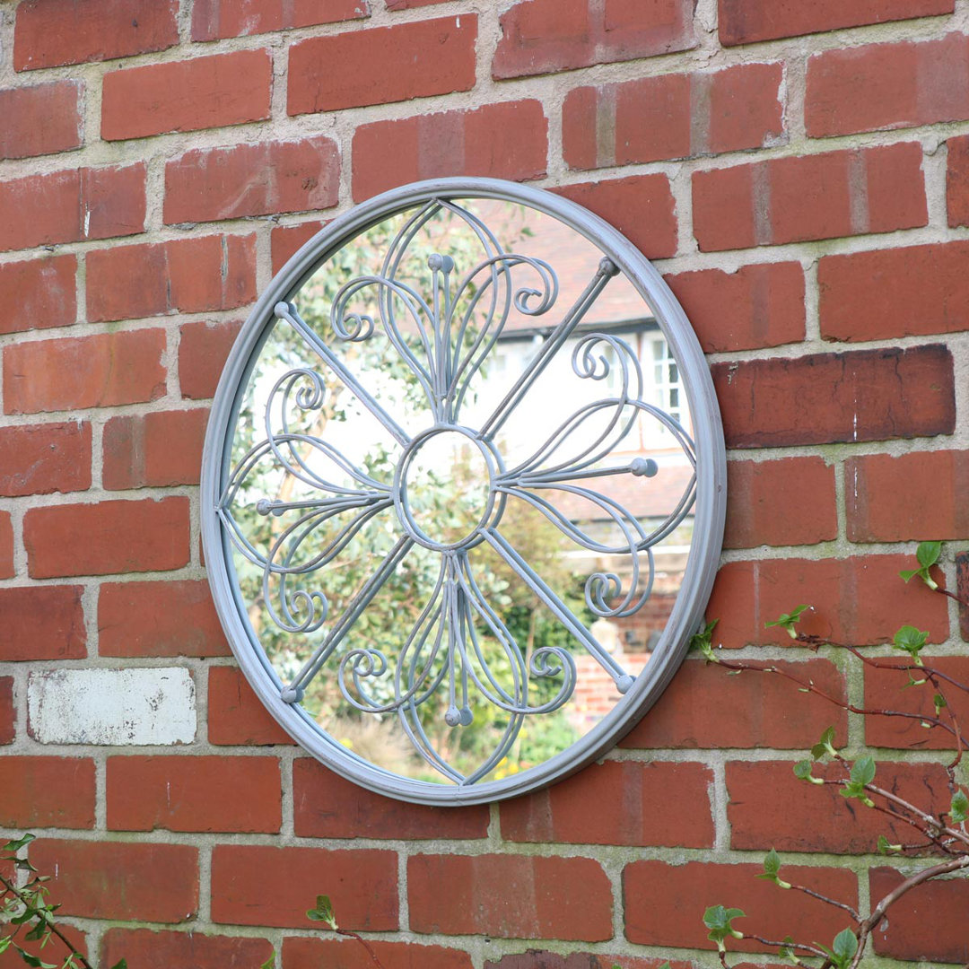 Broemmel Round Metal Framed Wall Mounted Accent Mirror