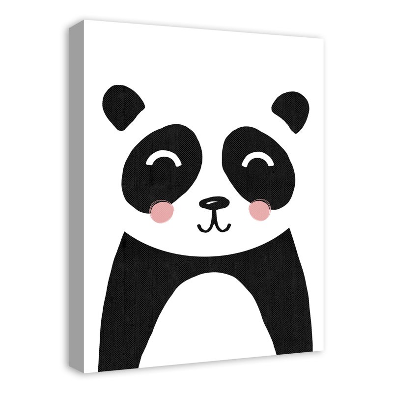 Art sur toile jolie panda Euben, H 24 po x l 18 po x P 1,25 po