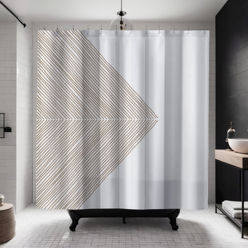 Coco Shower Curtain, Beige