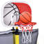 Mini trampoline d'extérieur et d'intérieur pour tout-petits avec enceinte, panier de basketball et ballon inclus