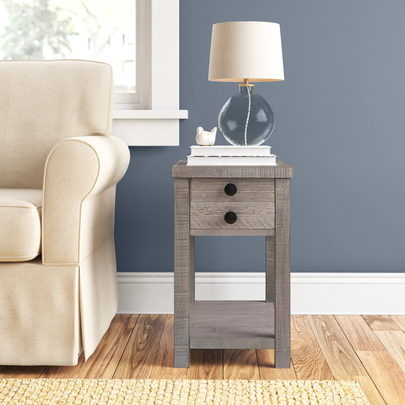 Table de chevet Cofer, Gris