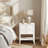 Solid Wood White Side Table-291700573