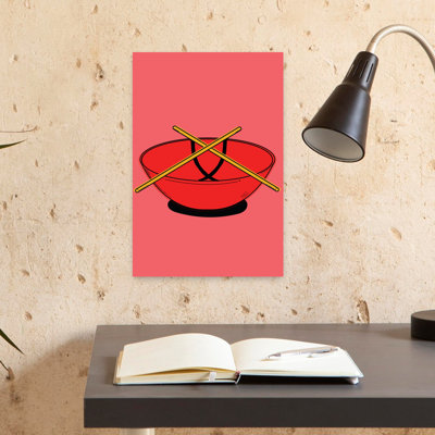 Contemporary Art Minimalist Bamboo Wall Art - Wrapped Canvas Print
