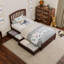 Lit plateforme en bois massif avec pieds de lit et tiroirs de rangement Lamari-1564007329-1564004854