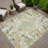 Machine Washable Indoor/Outdoor Chantille ACN2334 Floral Rug-2145916253