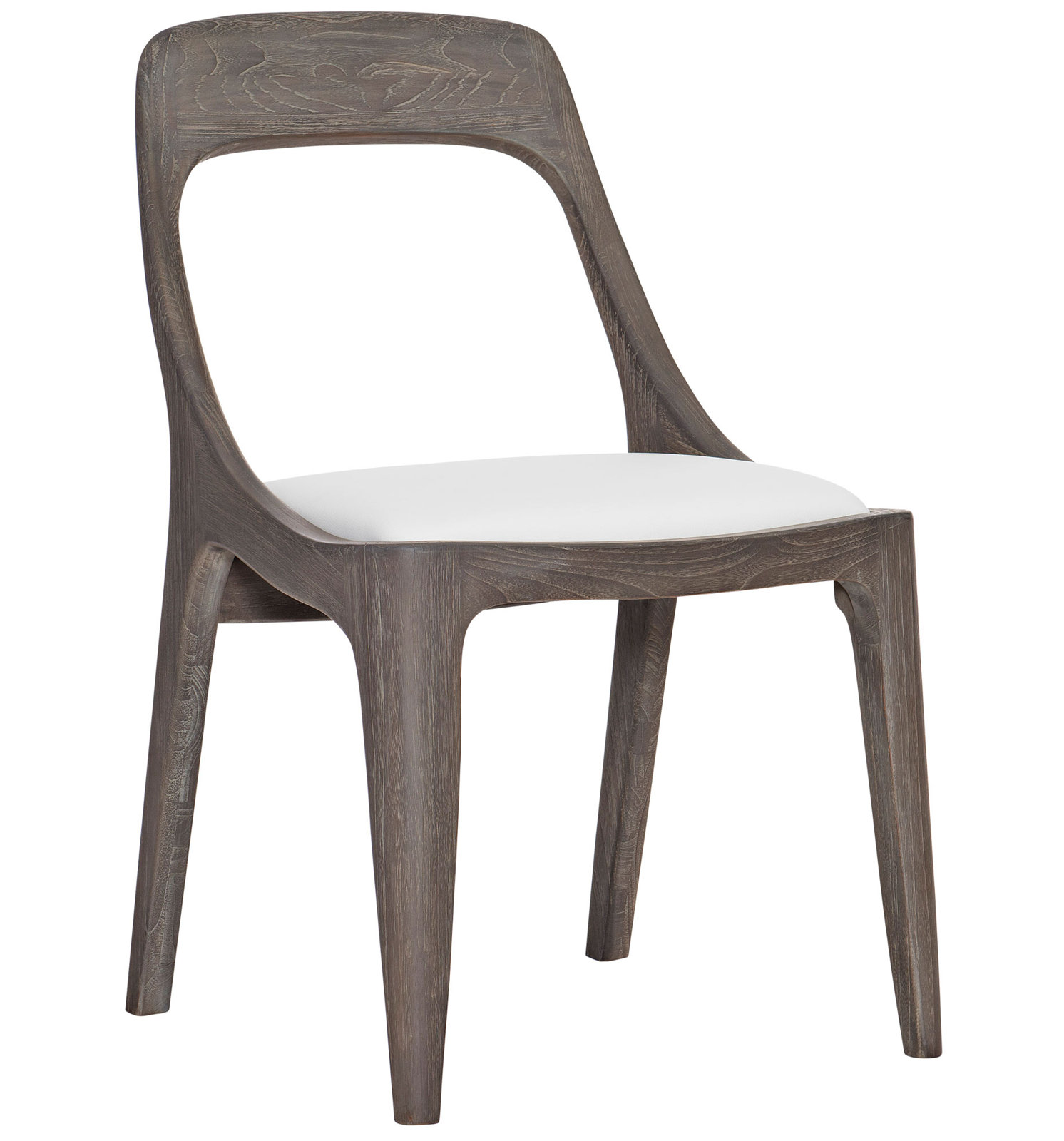 Bernhardt Corfu Patio Side Chair, White Vinyl 6503-000