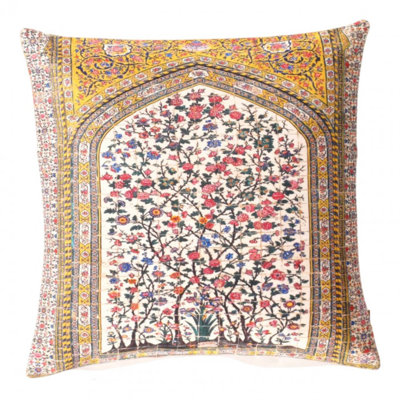 Coussin décoratif en velours Pasargad 16 po x 16 po