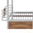 Adelyn Kids Twin XL Over Twin XL Bunk Bed with Drawers-1194045555