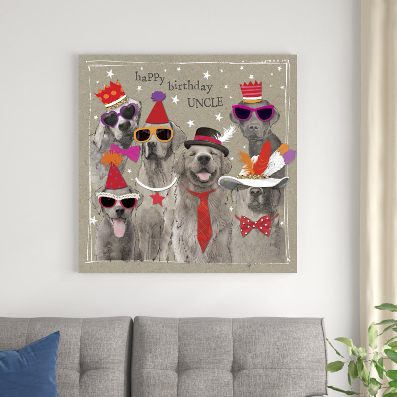 Fancypants Cool Dogs VII, H 36 po x l 36 po x P 1,25 po