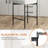 Osborne 26" H Upholstered Bar Stools Counter Height Bar Stools With Adjustable Foot Pads-107152732-106754200