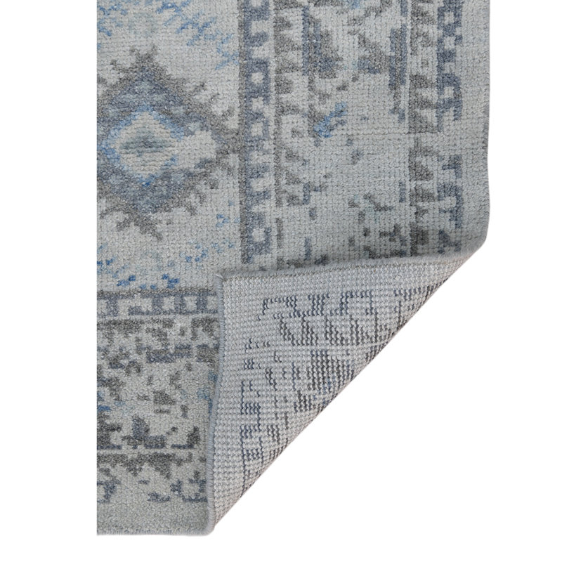 Bushton Wool Geometric Indoor Rug, Rectangle 8' x 10'