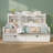 Twin Daybed With Storage Drawers, Wooden Twin Day Bed With Storage Headboard Shelving, Retro Style Daybed For Bedroom,Living Room,Guest Room,No Box Spring Needed, Easy Assembly, White-672555092