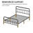 Durable Metal Bed Frame With Headboard, Structurally Stable, Under Bed Storage, No Box Spring Required