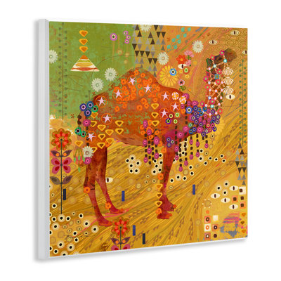 " Boho Patterned Camel " by Evelia Designs