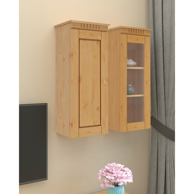 Amiin Display Cabinet, Stained/Wax